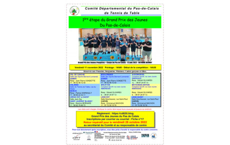 1ere étape du Grand prix des jeunes le vendredi 11 novembre 2022